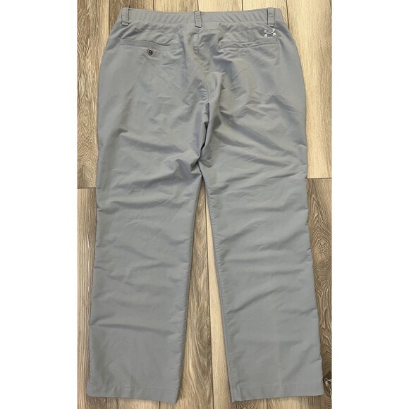Under Armour Mens Pants 38x30 Gray Khaki Match Play Performance Golf Outdoor - Picture 6 of 9